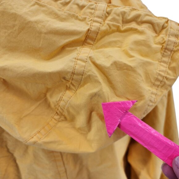 Vintage Brooks Brothers Oversized Yellow Hooded Anorak Jacket Womens Small - Picture 6 of 14